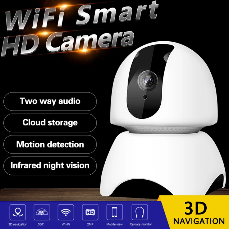 Auto Track 1080P IP Camera P2P NAS RTSP ONVIF Surveillance Security Monitor WiFi Wireless Mini CCTV Indoor | Безопасность и защита