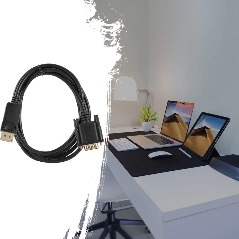 DisplayPort для Vga переходник DP штекер на Vga штепсельный кабельный переходник 1080P Дисплей порт разъем для ноутбука Настольный ПК