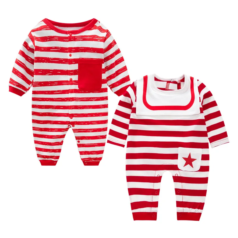 

Long-Sleeve Ordinary Paragraph Cotton Romper Autumn Baby Children's Clothing Quality Assurance