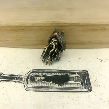 

Knife Beads Pirate Mustache Tree Roots Brass EDC Copper DIY Cool for Knife Umbrella Lanyard Flashlight Knuckles Rope Tool