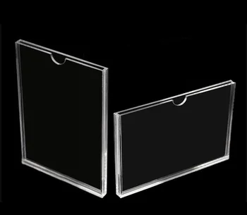 

DIY Acrylic Transparent Photo Frame Rectangle Magnet Picture Frame Double-side Frames for Home Decor Birthday Gift Supply