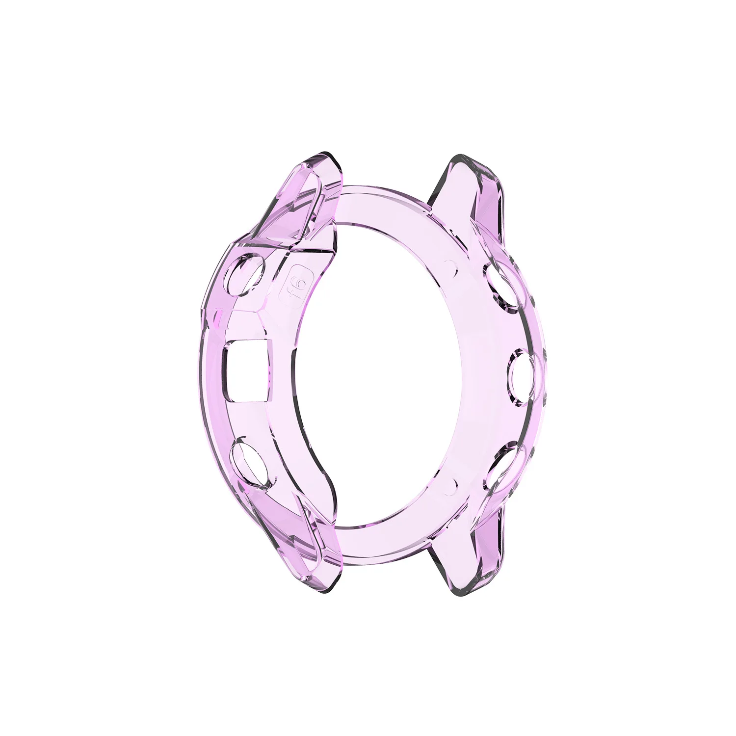 Transparent purple Защитный чехол для Garmin Fenix 6 6X6 S smartwatch защитный чехол ТПУ прозрачный материал анти-падение Резиновый рукав - Цвет: Transparent purple