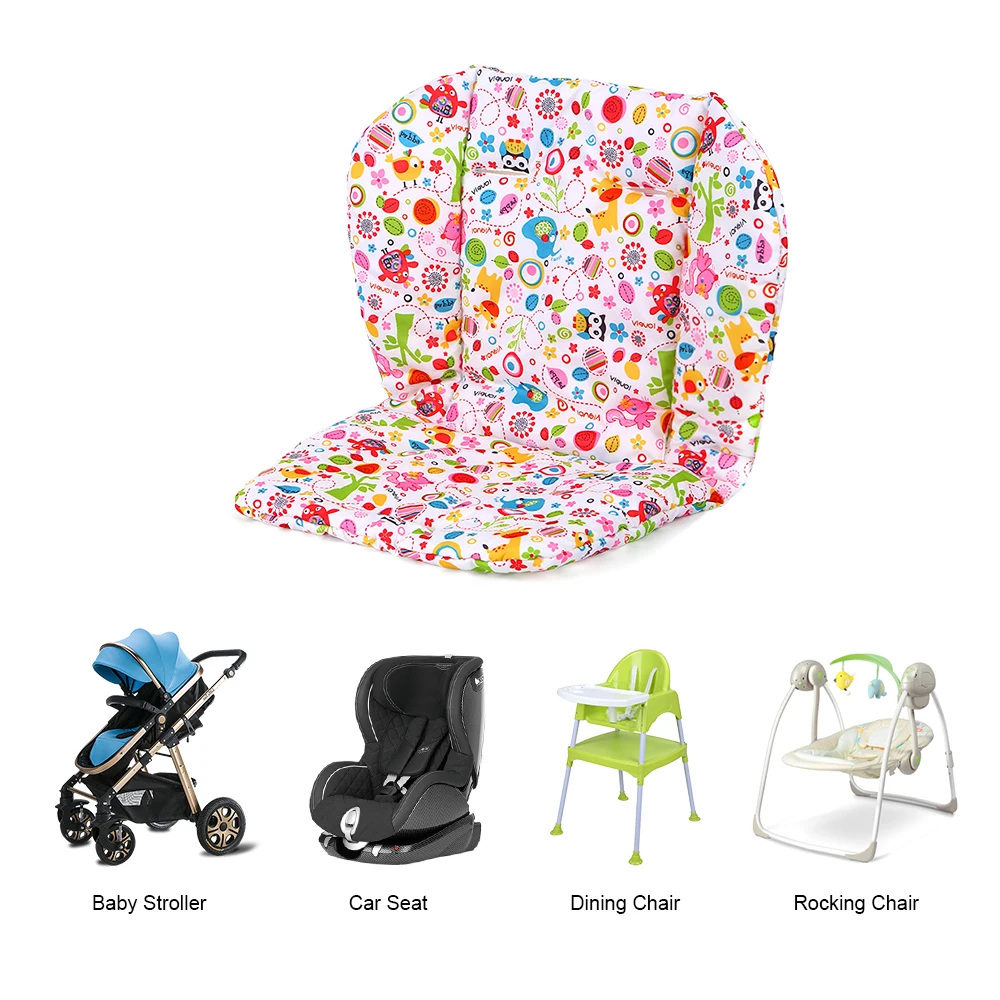 

Baby Stroller Seat Mat Comfortable Cartoon Pattern Car Seat Cushion High Chair Liner Pad Cover Protector for Infants Toddlers
