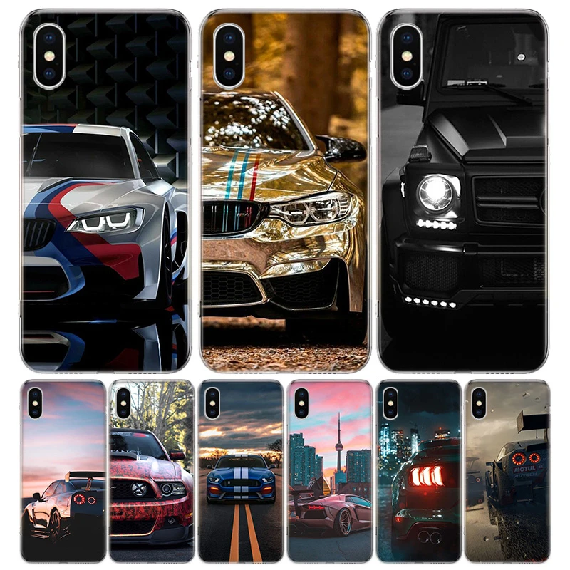 Sports Cars Male Men Phone Case For iPhone 11 12 13 Pro Max Xr X Xs Mini 8 7 Plus 6 6S SE 5S Soft Fundas Coque Shell Cover House case iphone 13 pro max