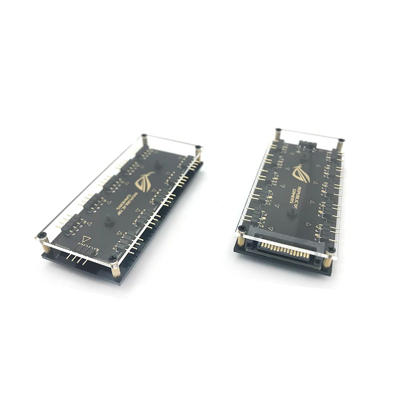 Skup RGB Hub interfejs 12V 4 PIN 5V 3 Pin Splitter centrum Port zasilania SATA ASUS AURA kabel do synchronizacji wentylatora płyty głównej