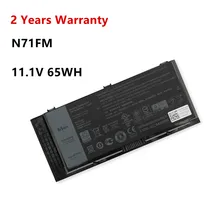 

ZNOVAY Laptop Battery N71FM For DELL Precision FV993 R7PND PG6RC FJJ4W M6600 M6700 M6800 M4600 M4700 M4800 T3NT1 11.1V 65WH