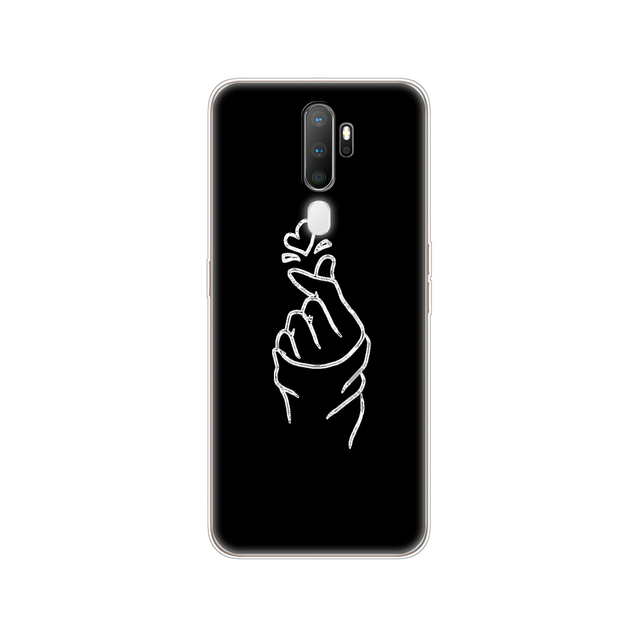 For Oppo A9 A5 2020 Case Soft TPU Phone Shell Back For OPPOA9 OPPOA5 A 9 Coque A 5 Cover Silicon Protective Funda 6.5" cat