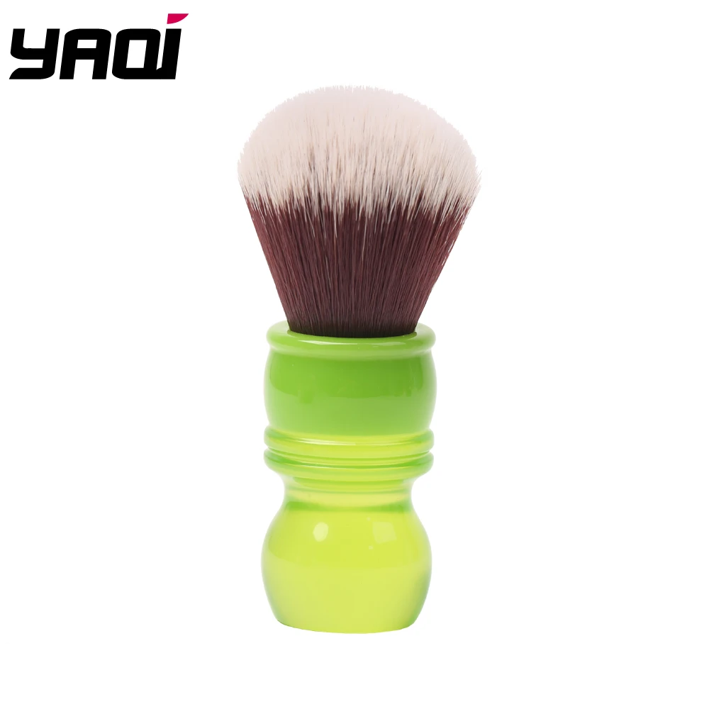Yaqi 24mm Green Handle Mink Synthetic Hair Knot Wet Shaving Brush