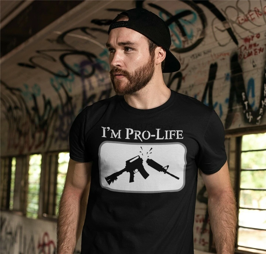 IM Pro-Life Guns Men Shirt Outdoor Wear Tee |