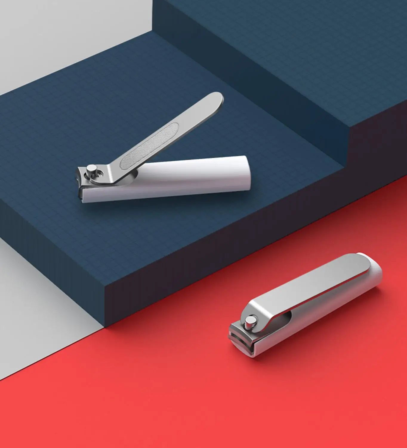 Оригинальные Xiaomi Mijia анти-всплеск ножницы для ногтей Высокое качество нержавеющая сталь Премиум матовая Setback линия милый портативный