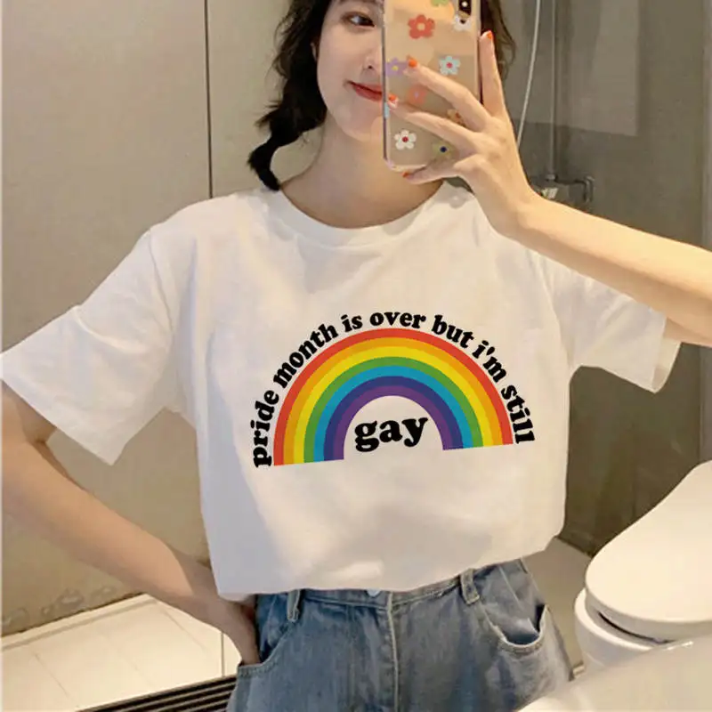 Новая футболка ЛГБТ Love Wins love is love, Женская Футболка Harajuku Ullzang Gay Pride 90 s, футболка с графическим мультяшным принтом - Цвет: 632