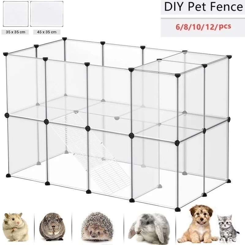 DIY Fence Dogs Aviary for Pet Fitting Cat Indoor Outdoor Playpen Cage Dog Playing Rabbit Puppy Kennel House Supplies | Дом и сад