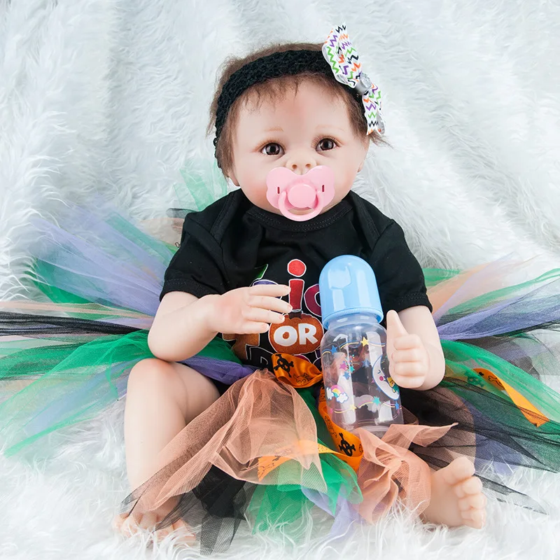 «Большие глаза», моделирование Кукла Reborn Baby 48/60 см, силиконовые перерожденные куклы моделирования мягкие детские Reborn Baby Doll эмулирова