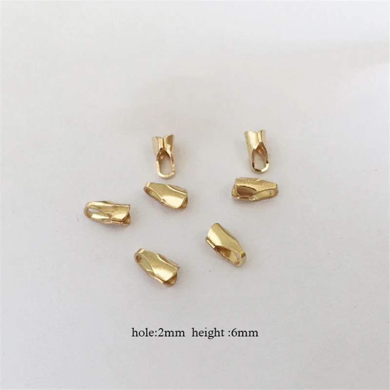 Innendurchmesser 14K Gold gefüllte Endkappen Großhandel Zubehör für die Schmuckherstellung Handgefertigtes DIY-Zubehör Goldschmuckzubehör – Detail 12
