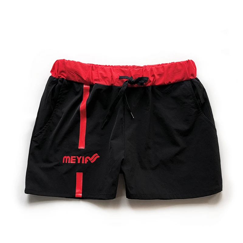 Новинка, быстросохнущие дышащие мужские повседневные шорты в стиле пэчворк, шорты для фитнеса, летние модные новые пляжные шорты,, M-XXL