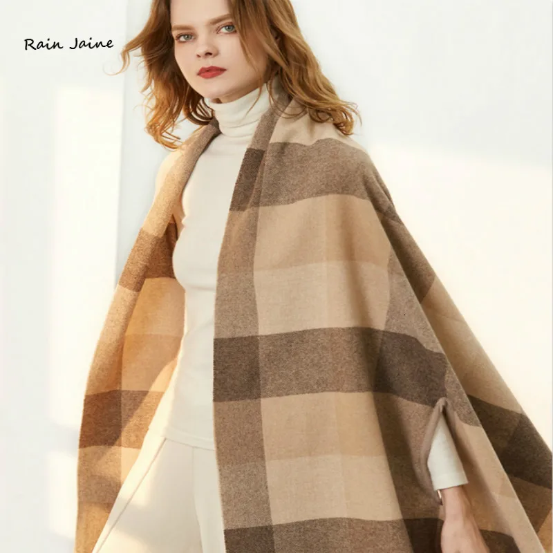 Кашемировая шаль из пашмины, Bufanda Mujer Invierno,, зимнее пальто для женщин, шарфы в клетку, Echarpe Hiver Femme, пончо и накидки, шарфы
