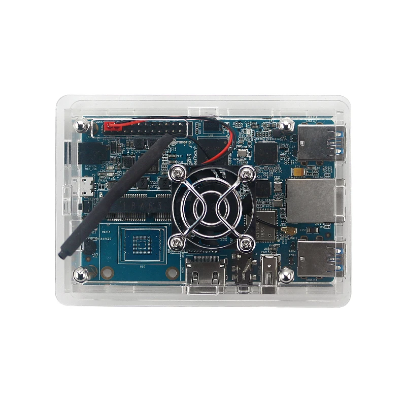 Чехол Orange Pi 3 прозрачный акриловый корпус защитный корпус/светодиодный