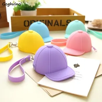 

Coin Purses Waterproof PVC Hat-shaped Large-Capacity Zipper Fashion Cool Chic Money Card Holder Key Wallet Lovely Children Gift