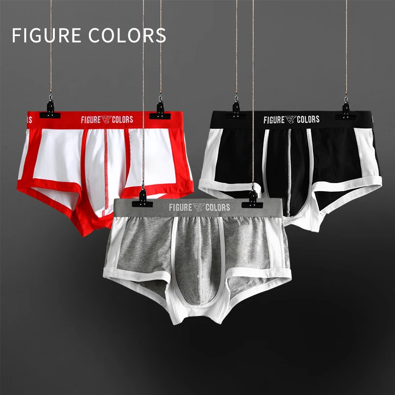 Mens Underpants Soft Boxer Men Breathable Solid Underwear Flexible