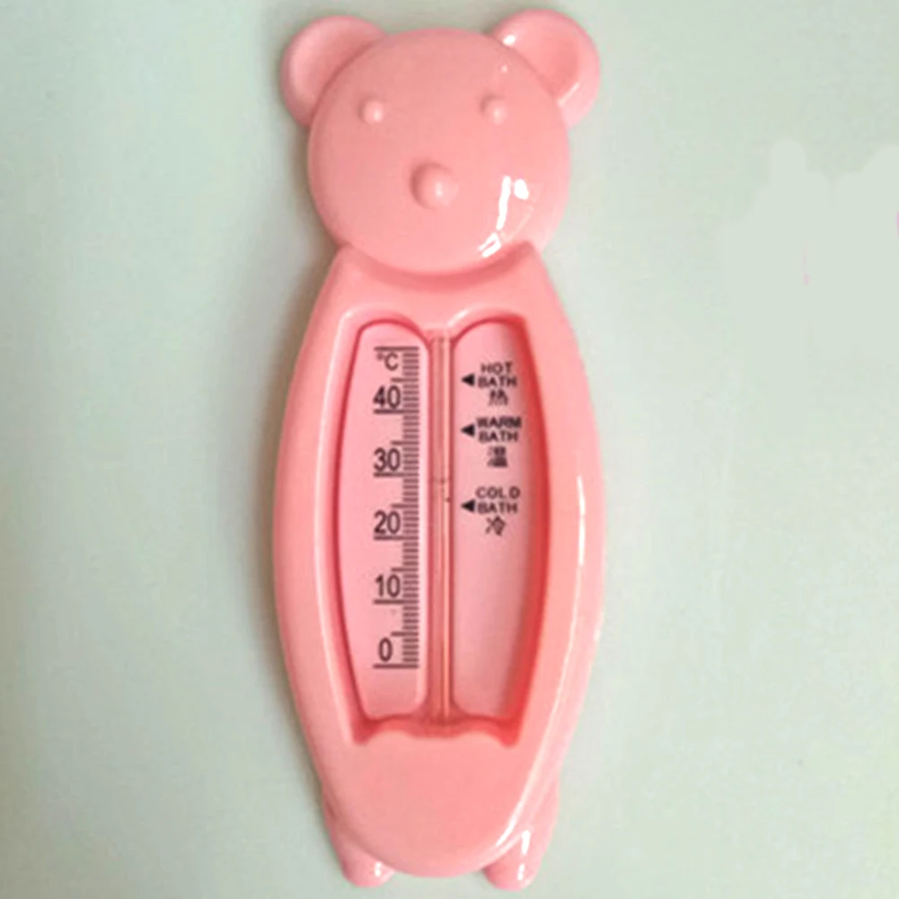 Плавающий медведь для детей для ванной комнаты термометр Температура воды игрушки для ванной - Цвет: Розовый