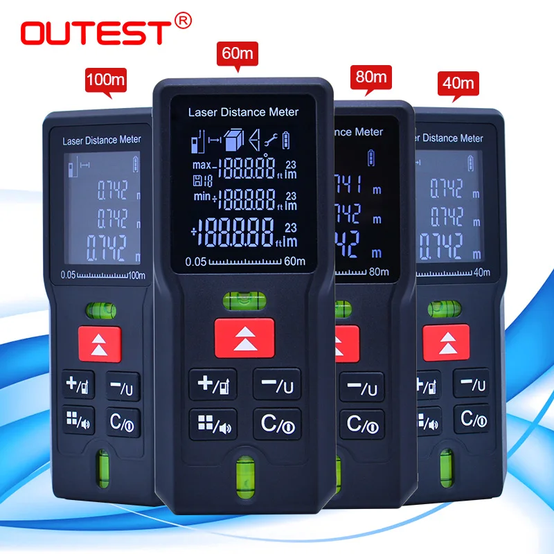 OUTEST лазерный дальномер trena лазерный рулетка Diastimeter тестер инструмент мини цифровой лазерный дальномер 40 м 60 м 80 мм 100 м