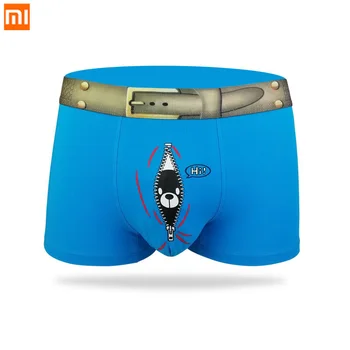

3pcs Xiaomi Men's Cotton Underwear Men printed boxers Personality trend Men panties Comfortable breathable underpants