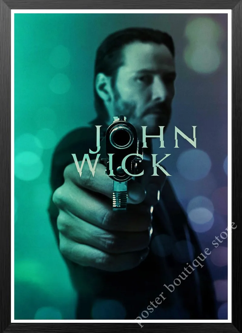 Плакат Джон фитиль/постер фильма Keanu Reeves/ВИНТАЖНЫЙ ПЛАКАТ/украшение гостиной/домашний кафе бар плакат на крафт-бумаге стикер на стену