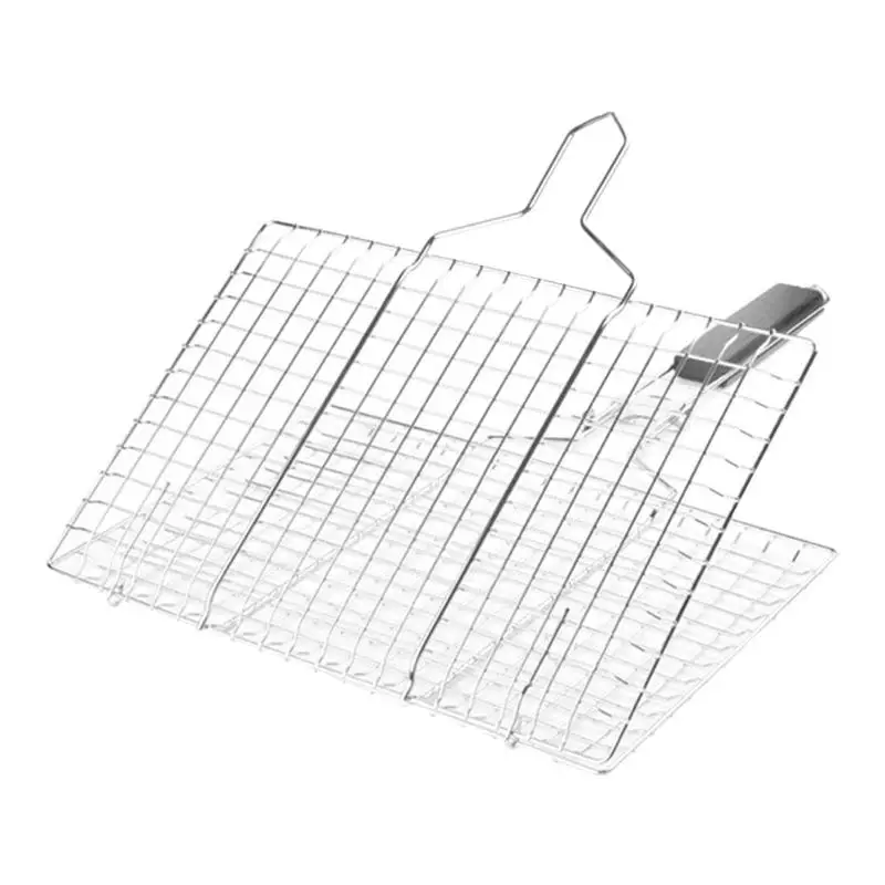 Portable BBQ Barbecue Grill Clip Folding Easy Clean for Home Picnic Camping