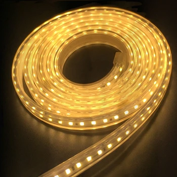 

220V LED Strip 2835 High Brightness Flexible LED Light Tape Outdoor Waterproof LED Strip Light With EU Plug 1M 2M 3M 4M 5M 10M