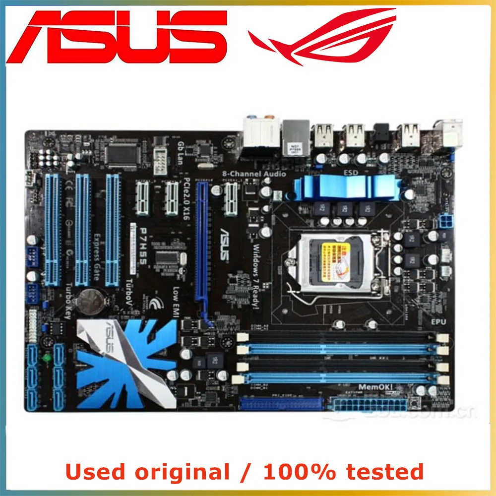 Для процессора Intel H55 LGA 1156 для материнской платы ASUS P7H55 компьютерная розетка LGA1156
