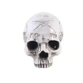 

Resin Craft Skull Statues For Decoration Skull Head Creative Skeleton Figurines Sculpture Halloween Photo Props Skull Statue