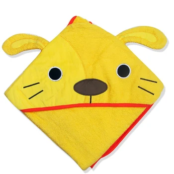 

Shower Robe Cotton With Hood Toddler Baby Ultra Soft Animal Shapes Hooded Kids Bath Towel Children