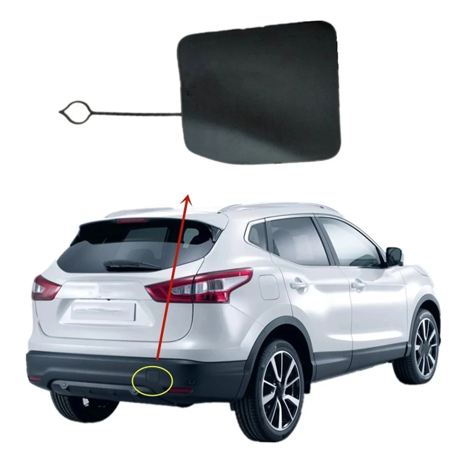 Крышка для заднего бампера прицепа Nissan Qashqai J11 2015-2018 85071-DF30A крышка буксировочного