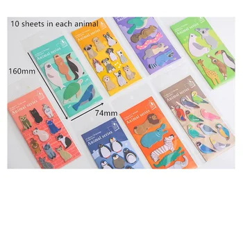 

32 Pcs/Lot Animal Buddy Sticky Note wholesale Memo Pad Post Sticker Stationery Office School Supplies F6629