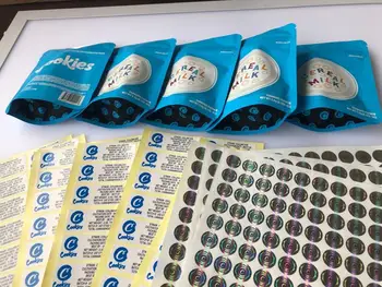

Cookies Cerel Milk Blue Bags Smell Proof Bags Local 3.5g Mylar Bags Empty Bag Hologram Stickers And Flavors Label