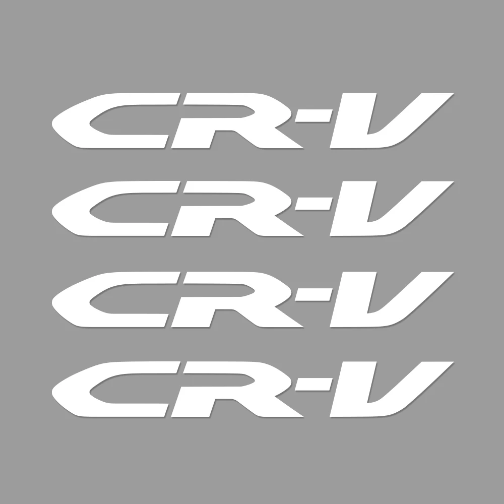 For CR-V 4 шт. автомобиля стеклоочиститель Виниловые наклейки Наклейка для Honda Fit Mugen Insight type S VTEC DOHC Modulo Vezel Pilot HR-V аксессуары для CR-V - Название цвета: For CR-V