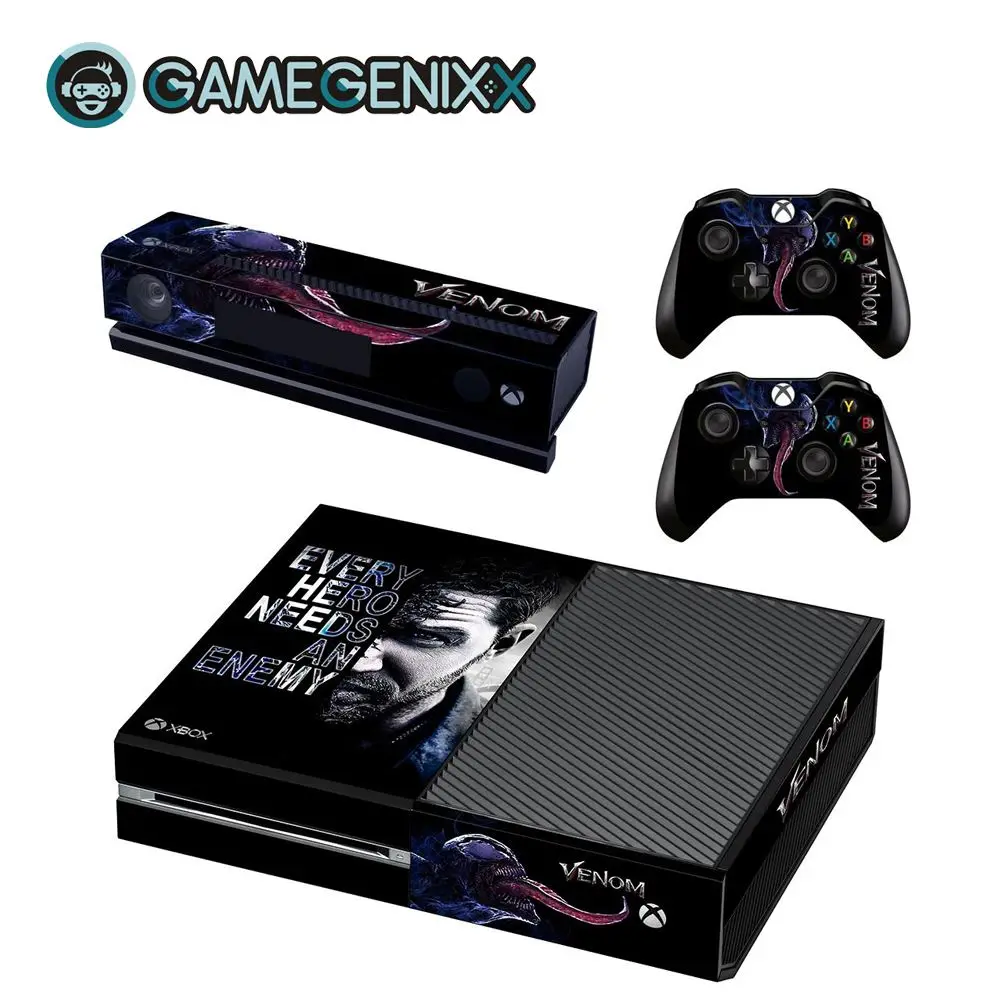 GAMEGENIXX наклейка на кожу виниловая оберточная Крышка для консоли Xbox one и 2 контроллеров-Venom