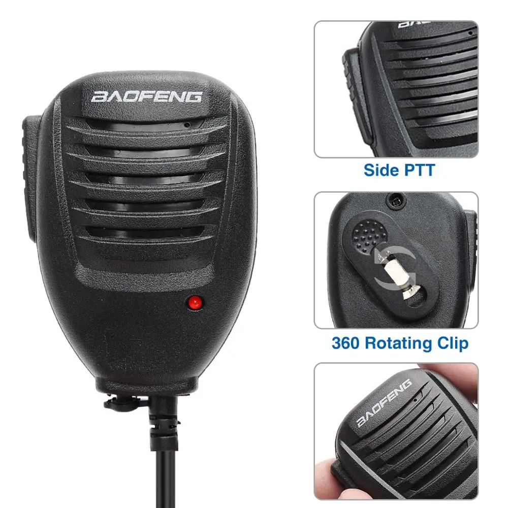 Оригинальный Baofeng ручной микрофон Динамик для иди и болтай Walkie Talkie “иди UV 5R 10R BF 888S