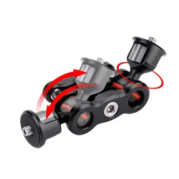 

Multi-Function Articulating Magic Arm Ball Head Arm Mount Adapter with 1/4" Screw Extension for DSLR Camera Monitor LED Light