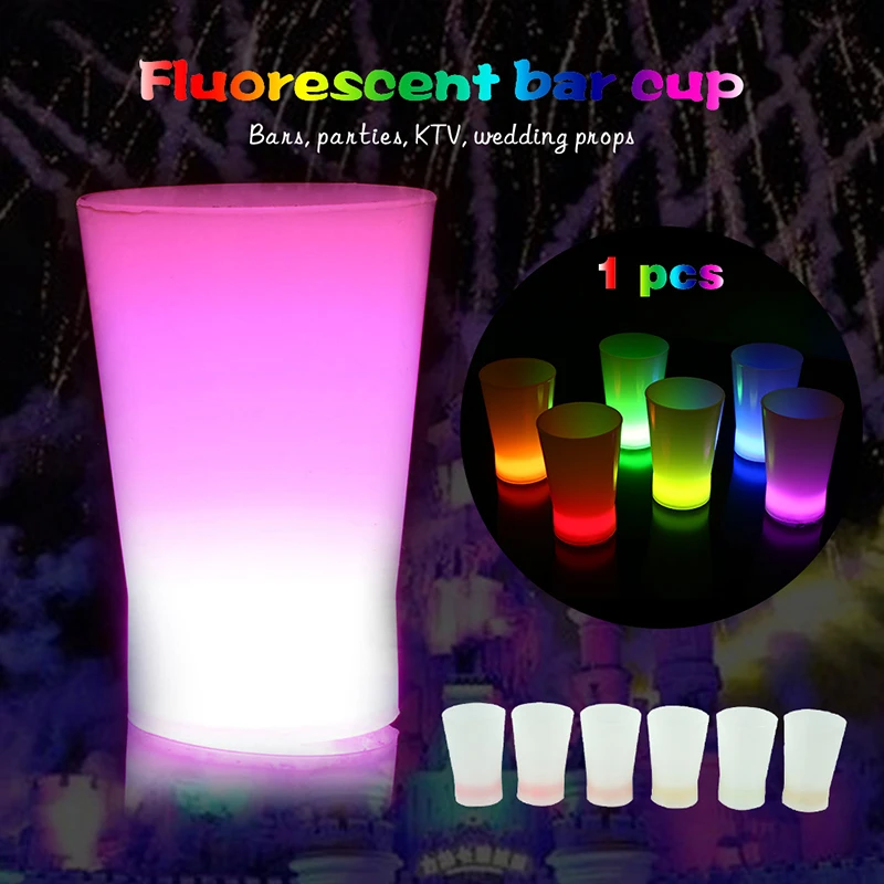 Flash Cup Fashion Luminous Products Wedding Multicolor Luminous Cup Flashing KTV Party Light Drop Shipping