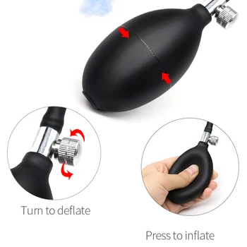 Super Large Anal Inflatable Vibrator Huge Big Dildo Anal Plug 10 Speed Dildo Pump Anal Dilator Expandable Butt Plug Anal Sex Toy 3