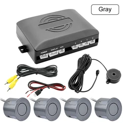 Enhanced Car Video Parking Sensor with Auto Monitor and Digital Display (Gray)