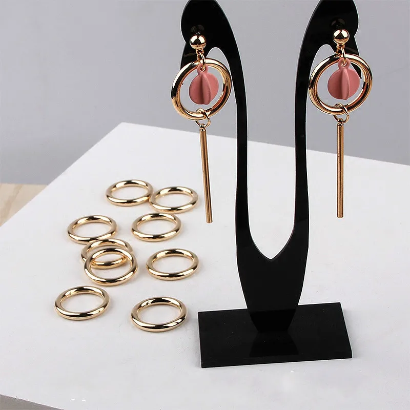 Зажим для серег сделай сам из грубого сплава ручной корейский стиль круглые