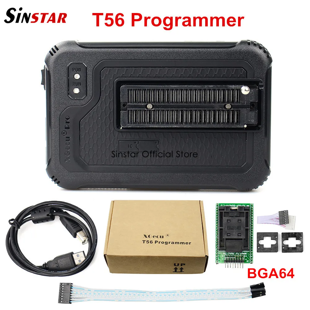 100% Оригинальный XGecu T56 программатор 56 Pin драйверы ISP поддержка 20900 + ICs для PIC/NAND Flash