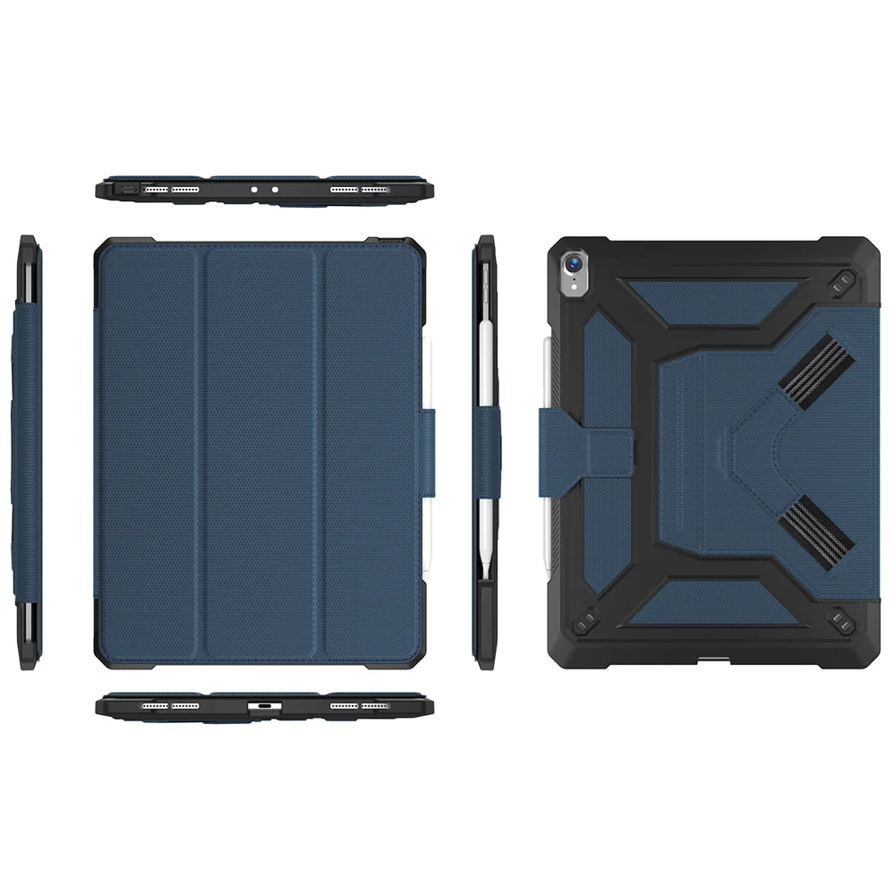 Smart Case For iPad Pro 12.9 inch 2018 Leather+TPU Back Cover With Pencil Holder Shoulder Strap Shockproof Protection Case KTZ