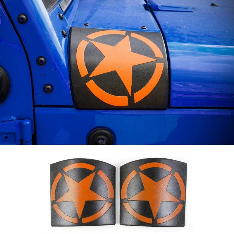 Корпус капота, защитный чехол, спортивные внешние аксессуары, запчасти для Jeep Wrangler Rubicon Sahara JK& Unlimited 2007 - Цвет: Orange