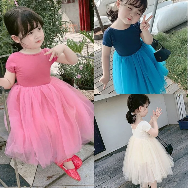 Melario Baby Girls Princess Dresses Summer Kids Girl Patchwork Voile Vestidos Children Party Sweet Costumes 3-7Y | Детская одежда и