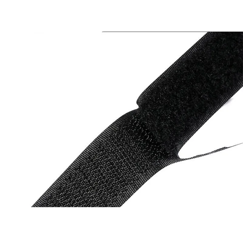 Высокое качество 1 шт. 1 м* 20 мм Ширина липкие самоклеющиеся крюк и петля лента крепеж полосы сплошной черный и белый