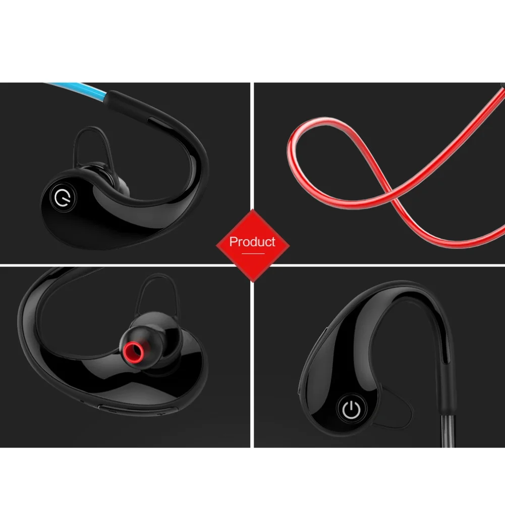 Универсальный беспроводной Bluetooth фитнес бег Водонепроницаемый гарнитура стерео музыка наушники