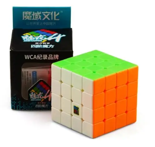 MFJS Meilong 4x4 Stickerless speed cube Moyu Mofang Jiaoshi 4x4x4 волшебный куб - Цвет: Meilong 4x4 color